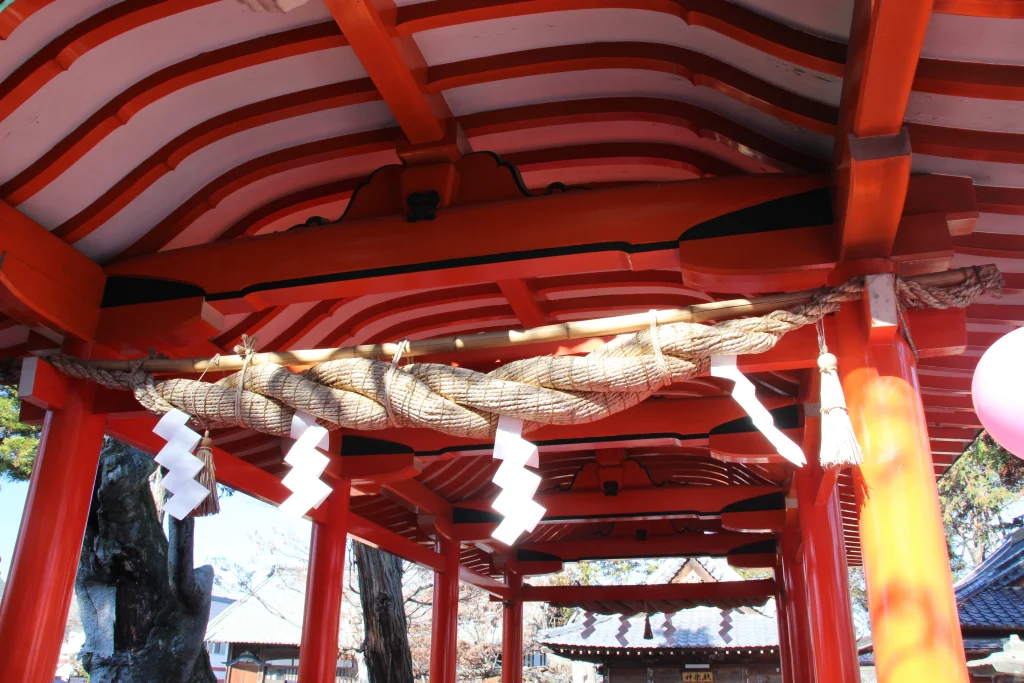 御神橋の内部天井